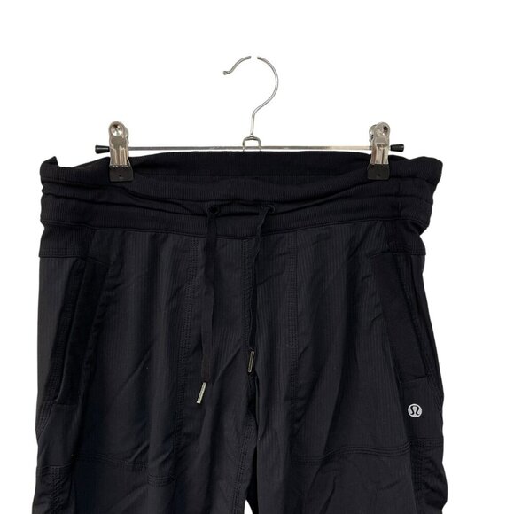 LULULEMON Dance Studio Crop Pants BLACK Capri Drawstring Yoga Women’s Size 6 - Picture 3 of 8